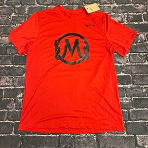 Nike Mamba Sports Academy Kobe Bryant Men’s Red Black Large T Shirt Dri Fit NEW